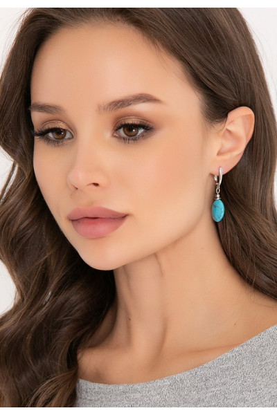 СЕРЬГИ ФЬЯВЕ (БИРЮЗА)