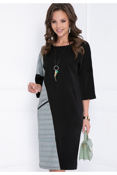 ПЛАТЬЕ ЛАТИЗАНА (БЛЭК ГРИН)