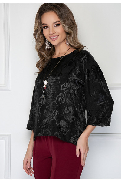 БЛУЗКА АМАНТЕЯ (БЛЭК) БЛУЗКА АМАНТЕЯ (БЛЭК)