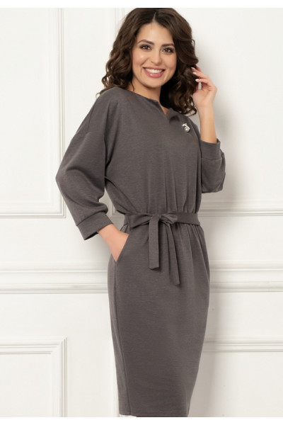 ПЛАТЬЕ ЛАМОРЕ (ГРАФИТ)