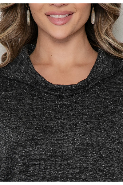 БЛУЗКА СТИО (ГРАФИТ ЛЮРЭ) БЛУЗКА СТИО (ГРАФИТ ЛЮРЭ)