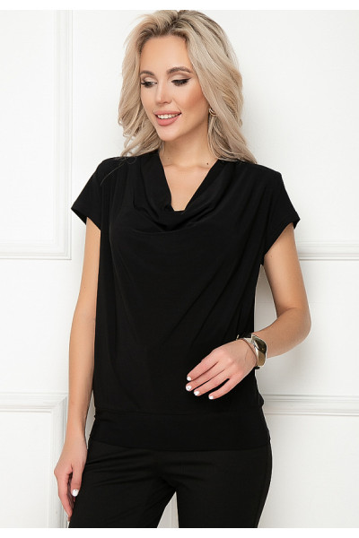 БЛУЗКА СОТЭН (БЛЭК) БЛУЗКА СОТЭН (БЛЭК)