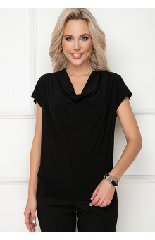 БЛУЗКА СОТЭН (БЛЭК)