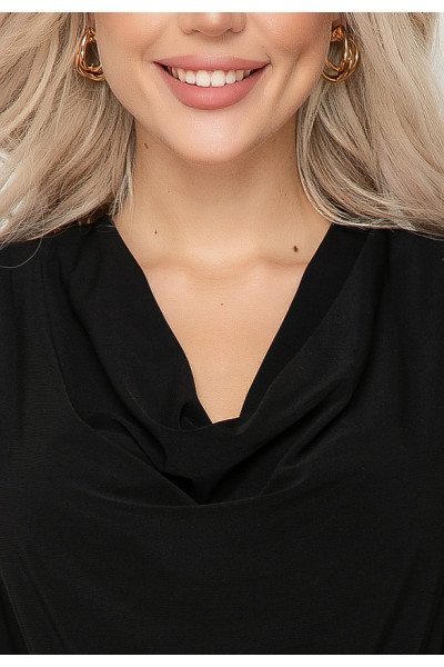 БЛУЗКА СОТЭН (БЛЭК) БЛУЗКА СОТЭН (БЛЭК)