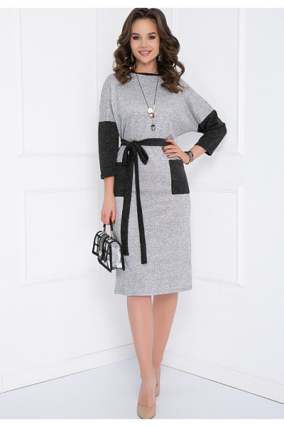 ПЛАТЬЕ МОНКЬЕРИ (ЛАЙТ ГРЕЙ)