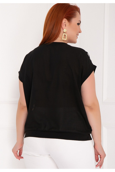 БЛУЗКА ВЕЛЭСКО (БЛЭК) БЛУЗКА ВЕЛЭСКО (БЛЭК)