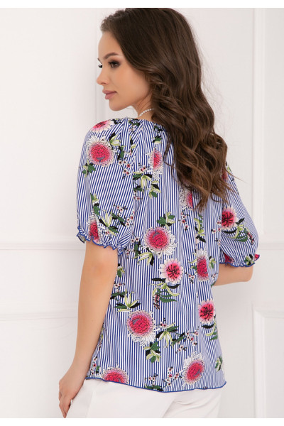 БЛУЗКА БАРБЬЯНО (БЛУ ФЛОВЕРС)