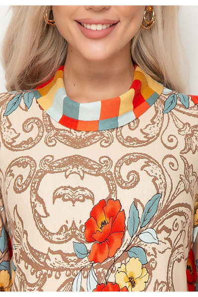 ПЛАТЬЕ УЛДЕРИКО (БЕЙЖ РОУЗ)