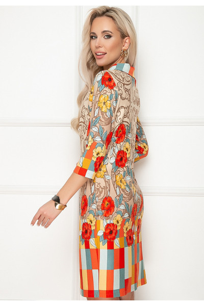 ПЛАТЬЕ УЛДЕРИКО (БЕЙЖ РОУЗ)