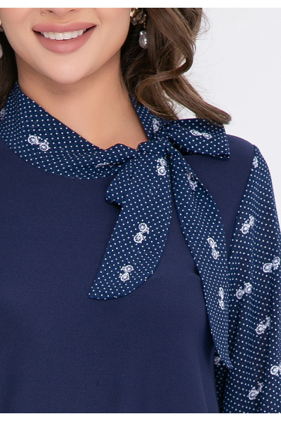 БЛУЗКА ТИЛЬДА (ДАРК БЛУ) БЛУЗКА ТИЛЬДА (ДАРК БЛУ)