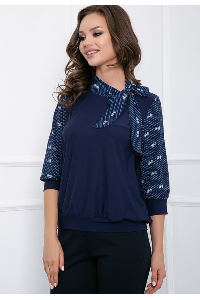 БЛУЗКА ТИЛЬДА (ДАРК БЛУ) БЛУЗКА ТИЛЬДА (ДАРК БЛУ)