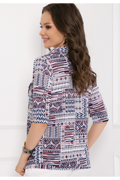 БЛУЗКА КРЕМАНИ (БЛУ ВАЙТ)