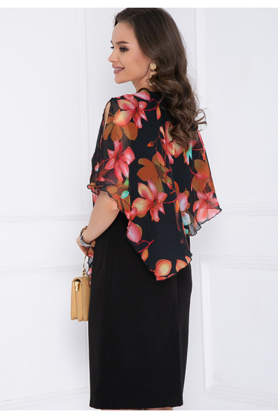 ПЛАТЬЕ МЕРАНИ (БЛЭК ФЛОВЕРС)