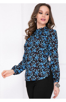 БЛУЗКА ЛОЛИНА (ДАРК БЛУ ФЛОРА)