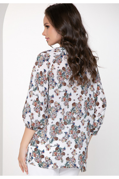 БЛУЗКА ЛУИНА (ВАЙТ БРАУН)