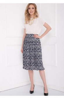 ЮБКА ВИНСЕНТЕ (БЛУ ФЛОВЕРС)