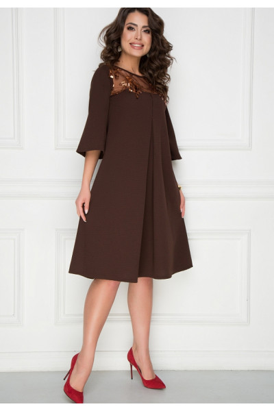 ПЛАТЬЕ КАТАРИНА (БРАУН)