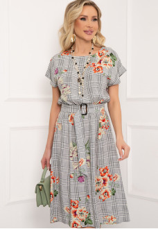 ПЛАТЬЕ ЛИЛИАНА (БЛЭК ВАЙТ)