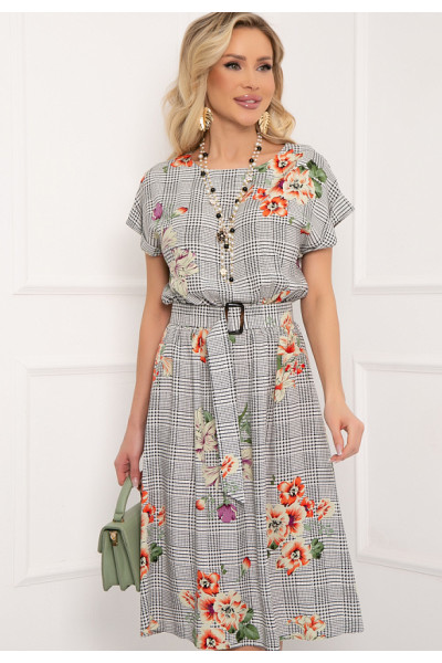 ПЛАТЬЕ ЛИЛИАНА (БЛЭК ВАЙТ)