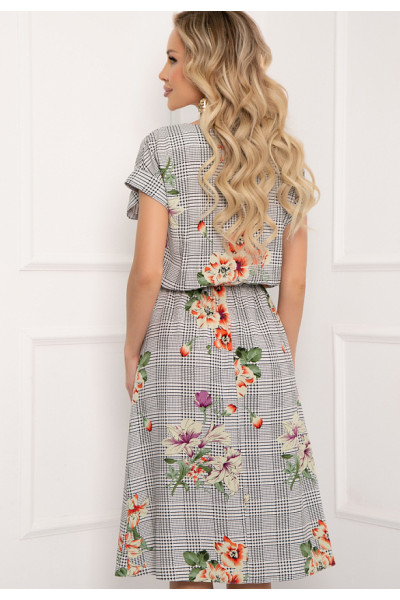 ПЛАТЬЕ ЛИЛИАНА (БЛЭК ВАЙТ) ПЛАТЬЕ ЛИЛИАНА (БЛЭК ВАЙТ)