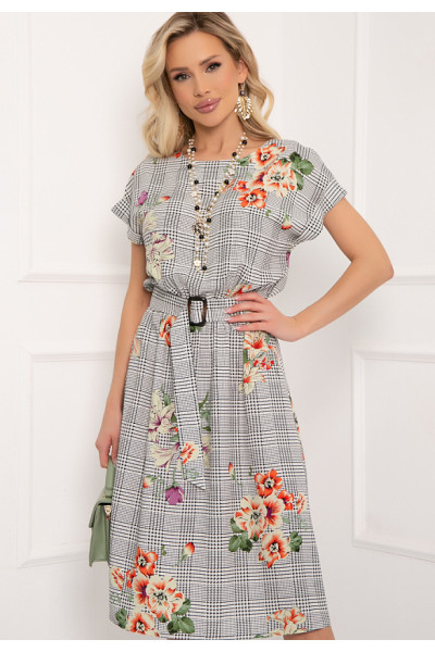 ПЛАТЬЕ ЛИЛИАНА (БЛЭК ВАЙТ) ПЛАТЬЕ ЛИЛИАНА (БЛЭК ВАЙТ)