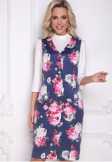 ПЛАТЬЕ АУРИ (БЛУ ФЛОВЕРС)