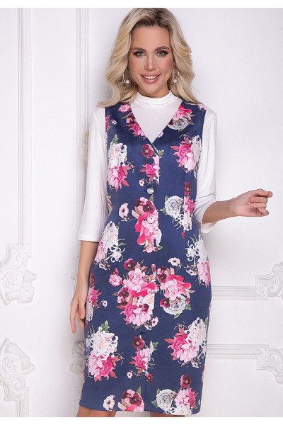 ПЛАТЬЕ АУРИ (БЛУ ФЛОВЕРС)