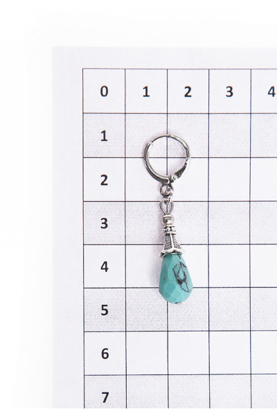 СЕРЬГИ ГАВОИ (БИРЮЗА) СЕРЬГИ ГАВОИ (БИРЮЗА)