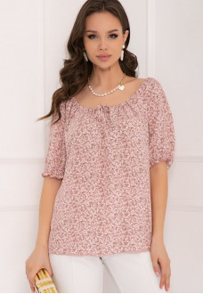 БЛУЗКА БАРБЬЯНО (ПИНК ФЛОВЕРС)